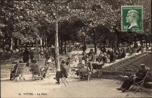 Ak Vittel Lothringen Vosges, le Parc