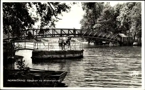 Ak Norrköping Schweden, Gängbron vid Himmelstalund