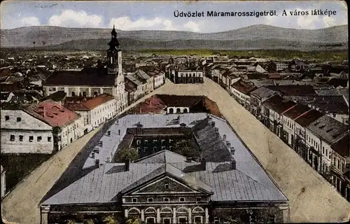 Ak Maramarossziget Ungarn, A varos latkepe