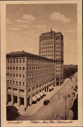 Ak Düsseldorf am Rhein, Wilhelm-Marx-Haus, Seitenansicht
