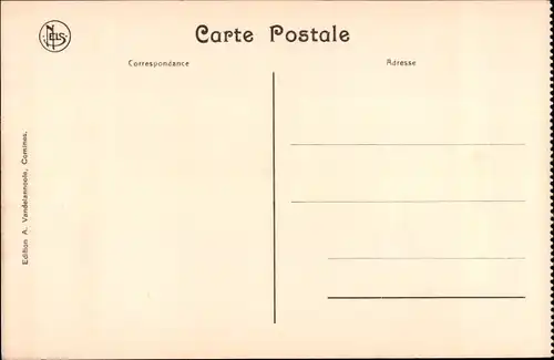 Ak Comines Nord, Krankenhaus, Trümmer