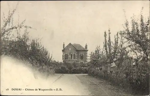 Ak Douai Nord, Chateau de Waquonville, Zufahrtsweg