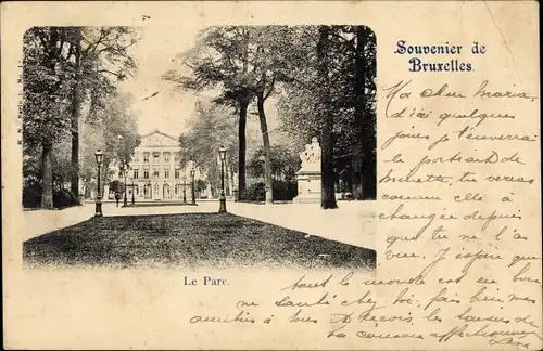 Ak Bruxelles Brüssel, Le Parc
