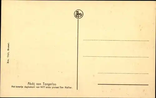 Ak Westerloo Westerlo Flandern Antwerpen, Abdij van Tongerloo, Außenansicht