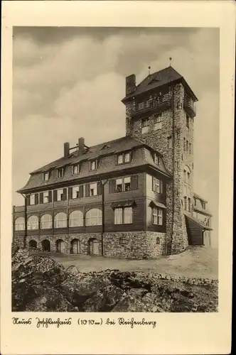 Ak Ještěd Jeschken Region Reichenberg, Haus Zapfenhaus, Außenansicht