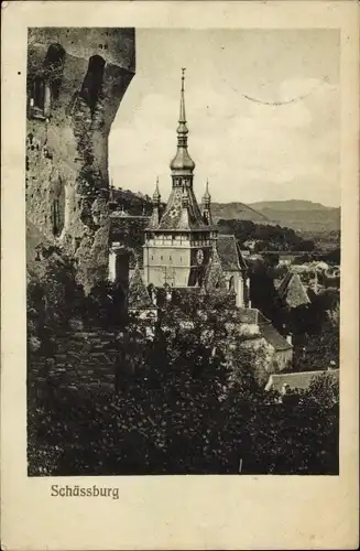 Ak Sighișoara Schäßburg Segesvár Siebenbürgen Rumänien, Stundturm