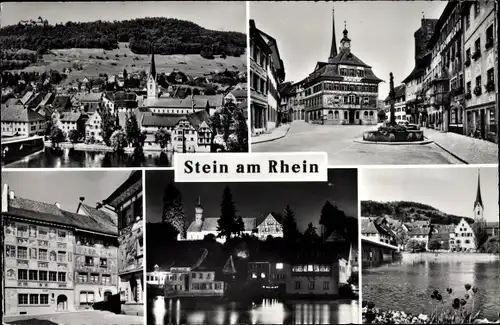 Ak Stein am Rhein Kanton Schaffhausen, Panorama, Partien im Ort