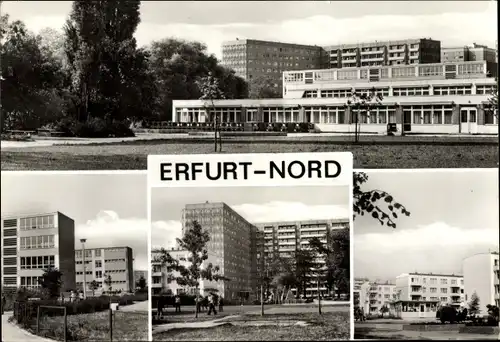 Ak Erfurt Nord in Thüringen, Kindergarten, Karl Marx Oberschule, Im Rieth, Spielplatz