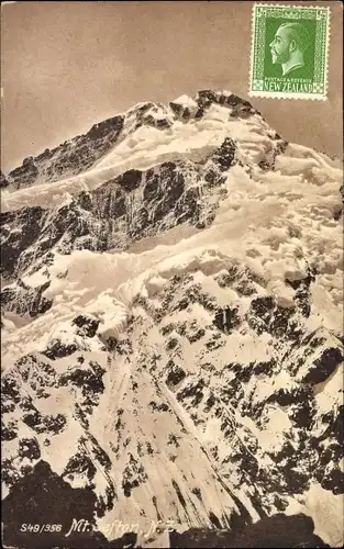 Ak Neuseeland New Zealand, Mt. Sefton, Bergspitze