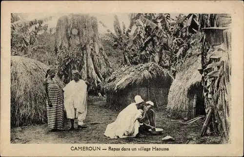 Ak Kamerun, Repas dans un village Haoussa