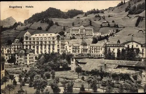 Ak Engelberg Kanton Obwalden Schweiz, Hotels