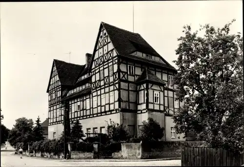 Ak Seyda Jessen an der Elster, Amtshaus, Fachwerkhaus