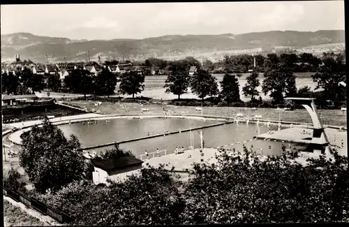 Ak Saalfeld an der Saale Thüringen, Dimitroff-Schwimmbad