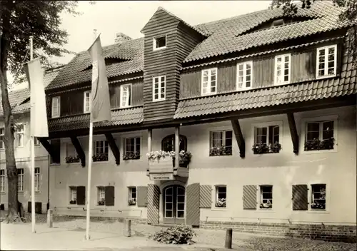 Ak Cottbus in der Niederlausitz, Jugendherberge Franz Striemann, Außenansicht