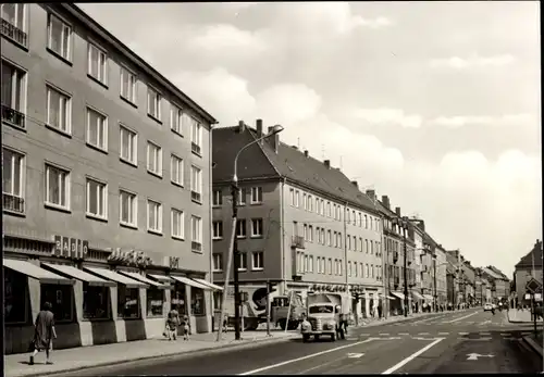 Ak Eilenburg an der Mulde, Leipziger Straße, Elektrogeschäft, LKW