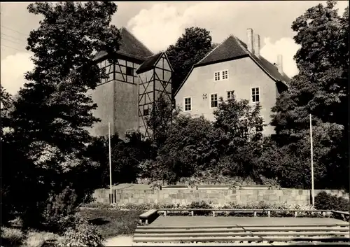 Ak Bad Düben an der Mulde Sachsen, Burg, Freilichtbühne