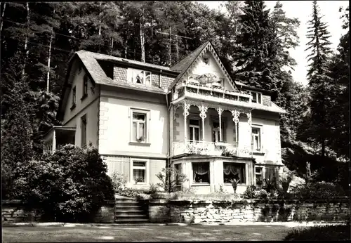 Ak Bad Elster im Vogtland, Haus Betula, Außenansicht