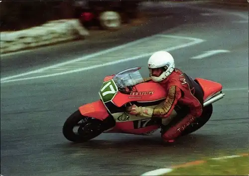 Ak Schleizer Dreieck Rennen, Thomas Wittig in Kurvenlage