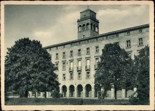 Ak Karlsruhe in Baden, Reichspostdirektion, Vorderansicht