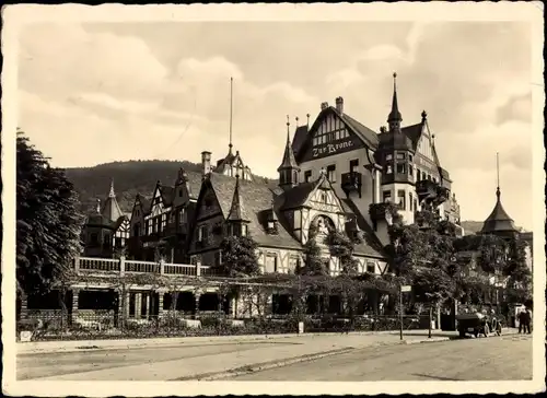 Ak Assmannshausen Rüdesheim am Rhein, Historischer Gasthof Krone