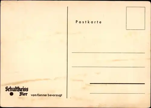 Ak Berlin Spandau, Südpark, Pferdegruppe v. Bildhauer Otto Richter, Kaltblüter, Schultheiss Brauerei