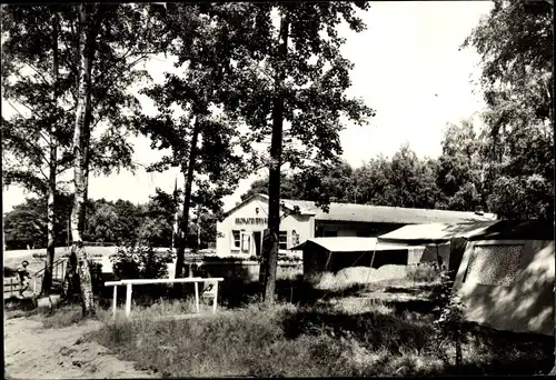Ak Lübschütz Machern in Sachsen, Lübschützer Teiche, Zeltplatz