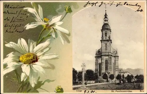 Ak Trier an der Mosel, St. Paulinuskirche