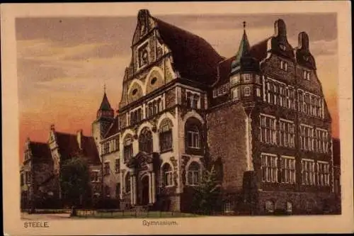 Ak Steele Essen im Ruhrgebiet, Gymnasium