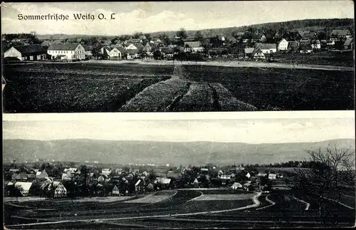 Ak Weifa Steinigtwolmsdorf in der Lausitz, Panorama vom Ort