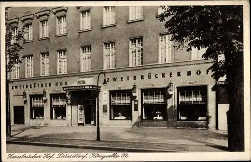 Ak Düsseldorf am Rhein, Zweibrücker Hof, Königsallee 92, Inh. Willy Clemens