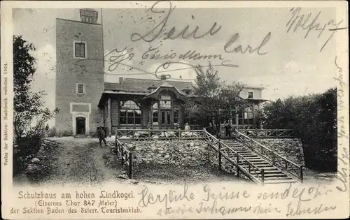 Ak Niederösterreich, Schutzhaus am hohen Lindkogel