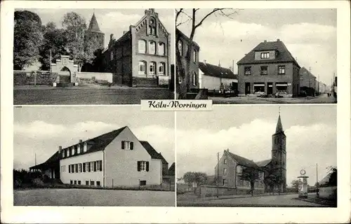 Ak Worringen Köln am Rhein, Ortsansichten, Kirche