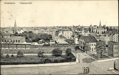 Ak Rödelheim Frankfurt am Main, Totalansicht