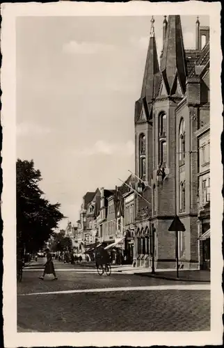 Ak Neumünster in Holstein, Großflecken beim Rathaus