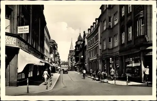 Ak Kaiserslautern in Rheinland Pfalz, Blick in die Marktstraße, Schuhhaus Zimmermann, Geschäfte