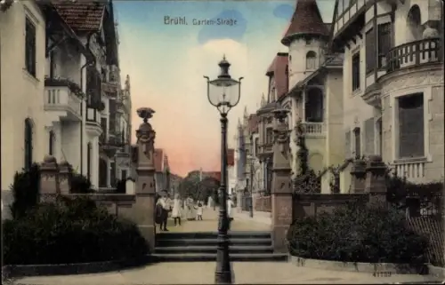 Ak Brühl Rheinland, Gartenstraße