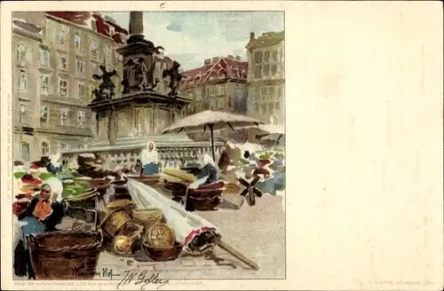 Künstler Litho Geller, T. N., Wien 1. Innere Stadt Österreich, Am Hof