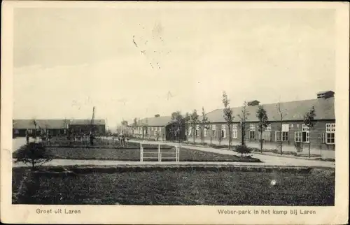 Ak Laren Nordholland Niederlande, Weber-park in het kamp