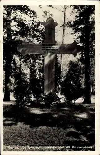 Ak Rhenen Utrecht, De Grebbe, Eeremonument Mil