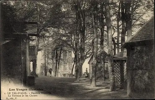 Ak Faymont Le Val d'Ajol Vosges, La Terrasse et les Chalets