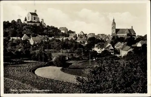 Ak Gößweinstein in Oberfranken, Blick auf den Ort