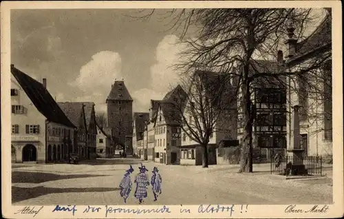 Ak Altdorf b. Nürnberg, Gasthof am Oberen Markt, Tor
