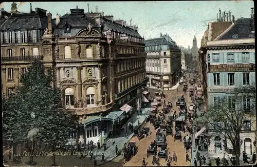 Ak Paris IX. Arrondissement Opéra, Le Vaudeville la Chaussee d'Antin