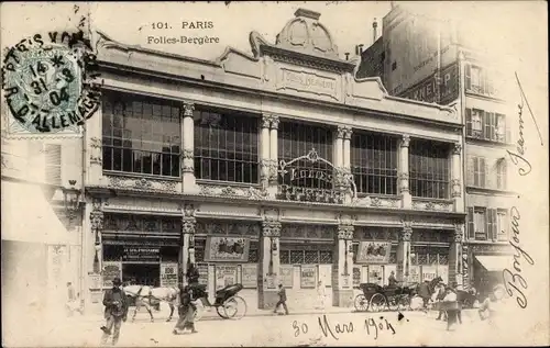 Ak Paris IX. Arrondissement Opéra, Folies Bergere