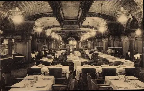 Ak Paris II, Boulevard des Italiens, Restaurant Luce, Salle