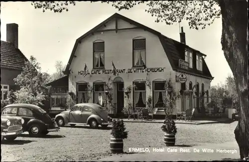 Ak Ermelo Gelderland, Hotel Café Restaurant De Witte Herbergh