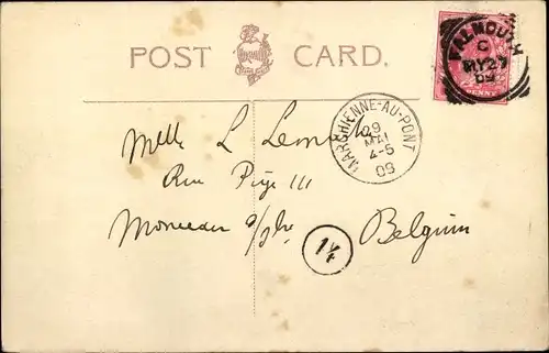 Ak Falmouth Cornwall England, Inner Harbour, Boote im Meer