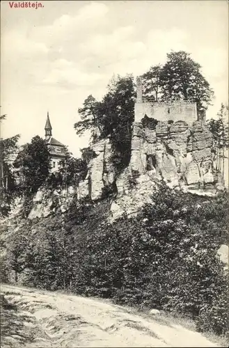 Ak Turnov Turnau Region Königgrätz, Burg Valdštejn, Valdštýn, Waldstein, Ruine