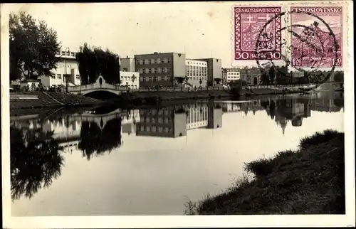 Ak Hradec Králové Königgrätz Stadt, Nabrezi