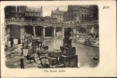 Ak Bath Somerset England, the Roman Baths
